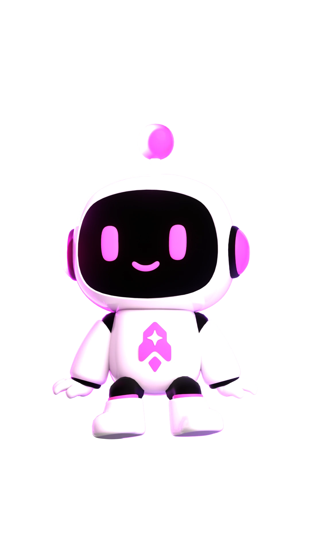 Vanta Boosts mascot sitting